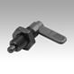 Cam-action indexing plungers, Form B, without grip cap, with nut