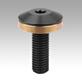 Clamping screw with clamping ring for flexible clamping bolt, Form A