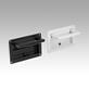 Recessed handles, aluminium, fold-down, latching