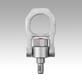 Threaded hoist pin, self-locking, stainless steel with rotating shackle