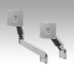 Monitor brackets, aluminium, height adjustable 4 or 5 axis