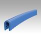 Silicone edge protection profiles with integrated steel retaining strip FDA approved, form B