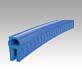 Silicone edge protection profiles with integrated steel retaining strip FDA approved, Form A