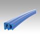 Silicone edge protection profiles with integrated steel retaining strip FDA approved, Form B