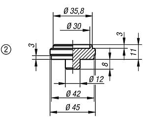 Centring disc