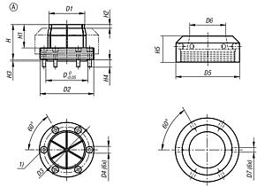 Machinable collet for external clamping, Form A