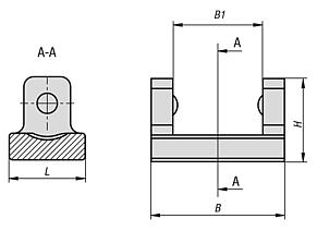 Thrust pads, plastic for power clamps