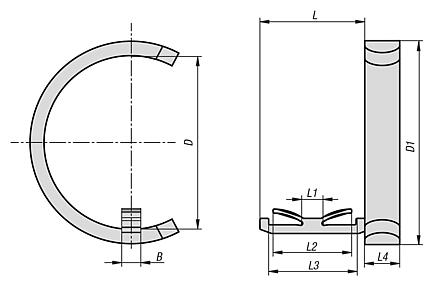 Rotation locks plastic for tube clamps
