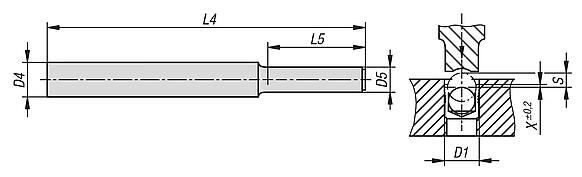 Insertion pin for sealing plugs