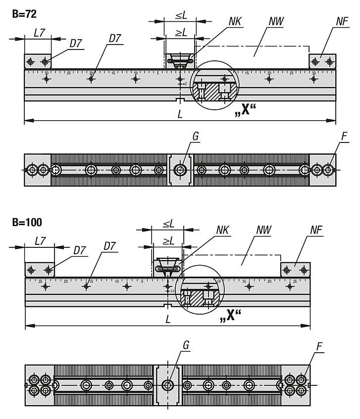 Multi-clamping system double-sided wedge clamps fixed jaw DS