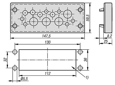 Cable gland plates