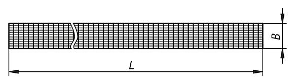 Hook and loop fastener on a roll self-extinguishing